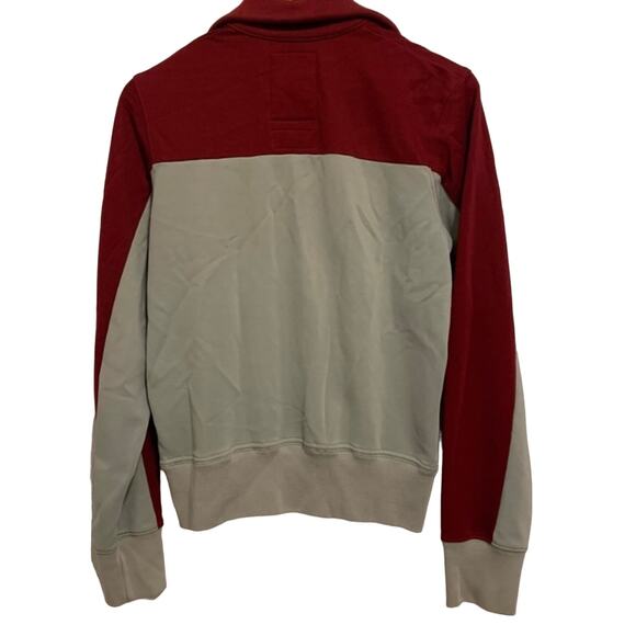 Abercrombie & Fitch Burgundy and Gray Track Jacket - Picture 4 of 16